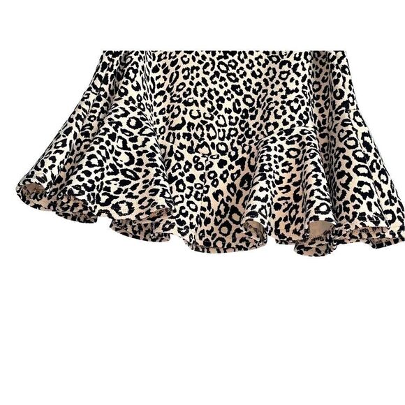 Nasty Gal Ruffle Hem Leopard Mini Skirt - Picture 5 of 15